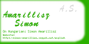 amarillisz simon business card